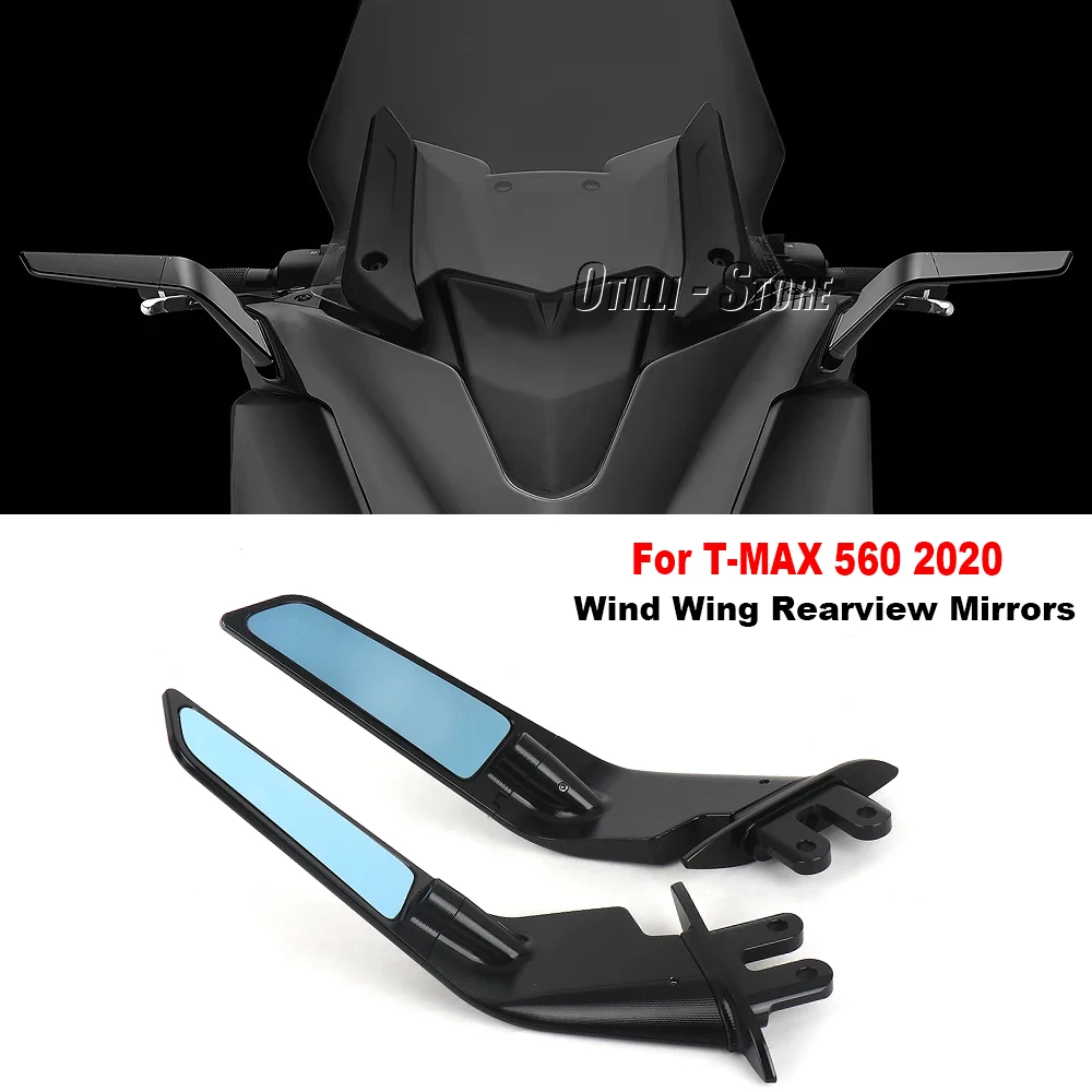 

For YAMAHA T-MAX 560 2020 2021 TMAX 500 2012- T-MAX530 2019- Motorcycle Rotatable Wind wing rearview mirrors side mirrors