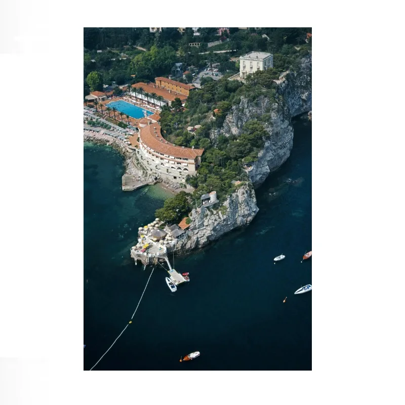 Slim Aarons Roquebrune-Cap-Martin, Print Art Canvas Poster,Living Room , Home Wall Decor Picture