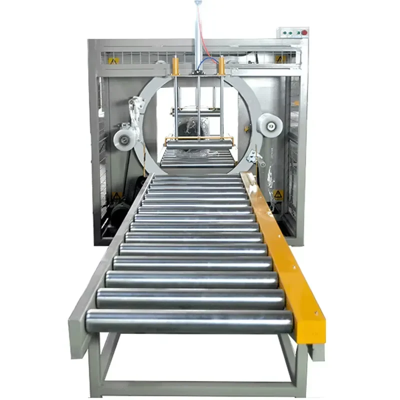 [2026] Horizontal Orbital Door Aluminium Profile Packing Film Stretch Wrapping Machines Orbital Wrapping Machine