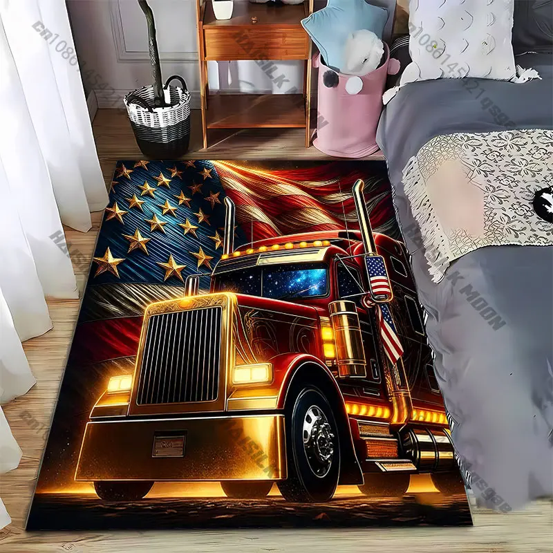 Patriotism strength trucking pridecarpet Yoga living room room decor children's crawling mat doormat area rug games floor mat