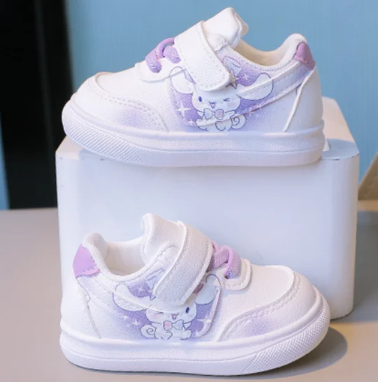 Cinnamorol Shoes Sanrio Kids Tennis Shoes Kawaii White Shoes Girls Casual Sneakers Boys Board Shoes Baby Toddler Shoes Size18-29