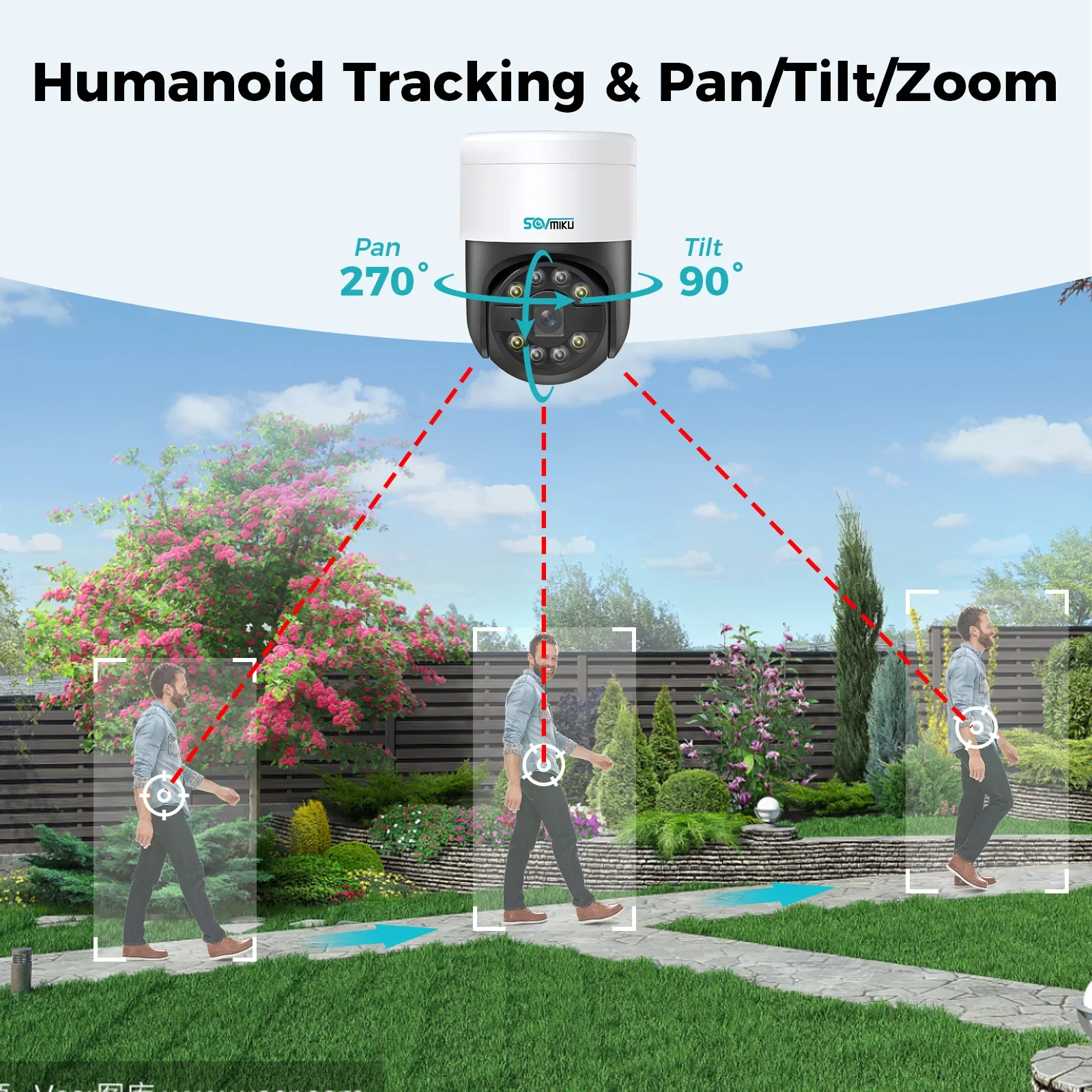 5MP Outdoor Alarm 8 Channel Ai Smart Network Hmoe IP POE Ptz CCTV Security Camera System