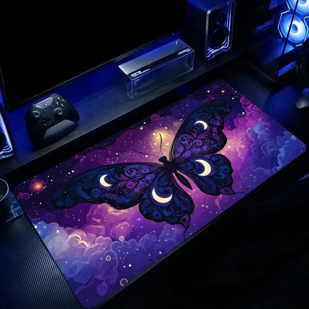 Gorgeous Starry Sky Cat Mouse Pad Large Computer Office Game Table Mats Rubber Anti-slip XXL Mouse Mat HDP Long Desk Pads