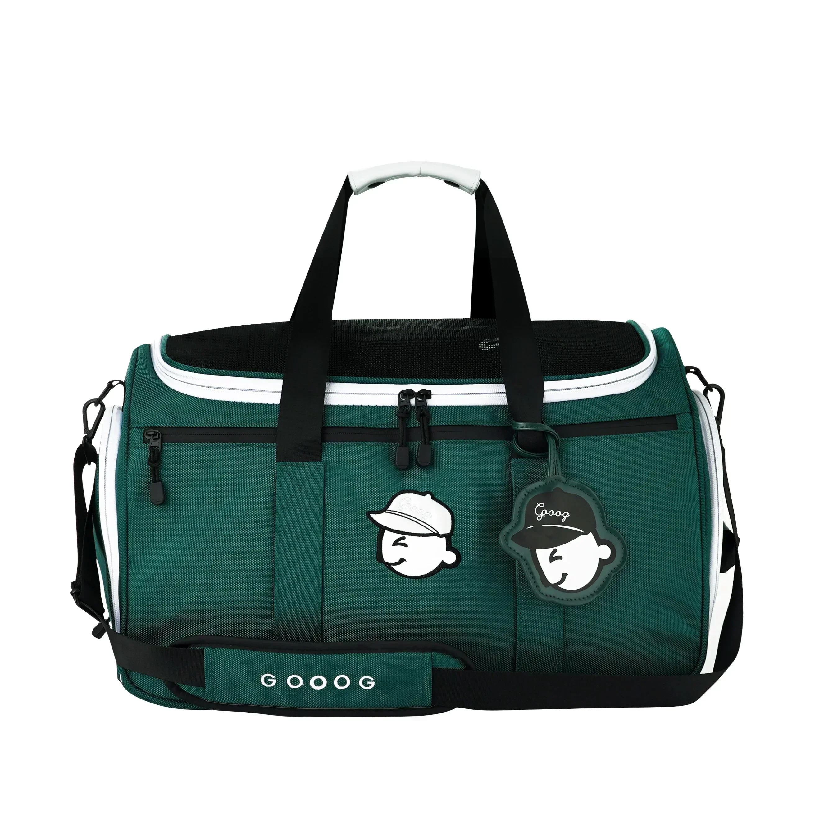 GOOOG Brand Golf Gym Boston Clothing Shoes Bag Green（gooog logo）