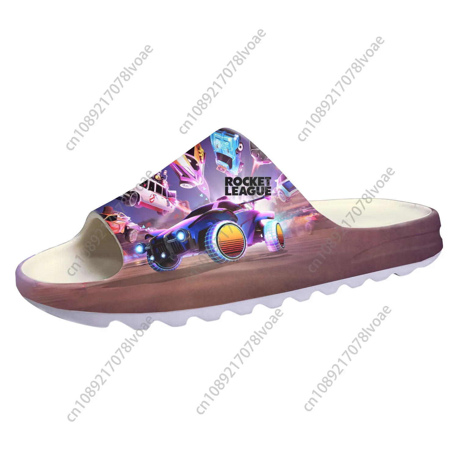 Cartoon Rocket League Soft Sole Sllipers Home Clogs Customized Step On Water Shoes Mens Womens Bathroom Beach Step in Slliper