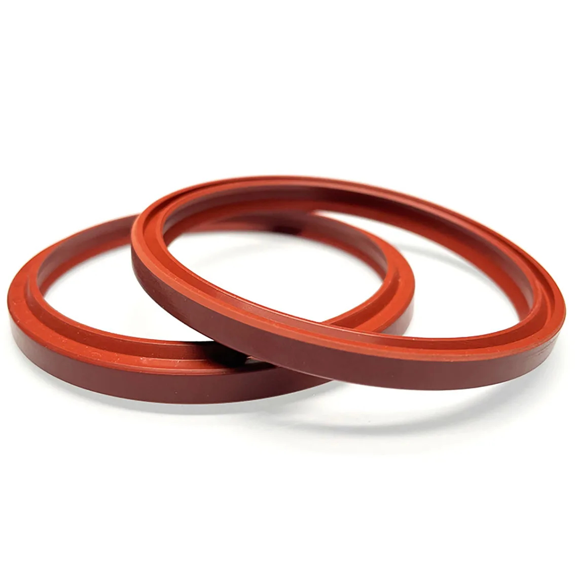 Brown FKM Rubber Dust Ring Hydraulic Cylinder Oil Sealing Ring LBH Type Shaft Sealing Ring Gasket ID 31.5-204mm OD 39.5-218mm