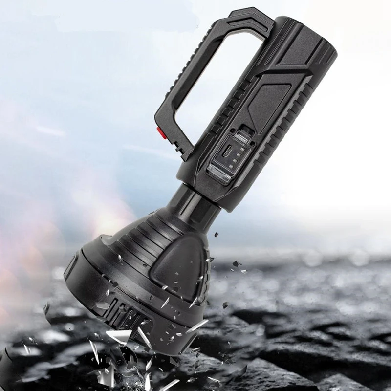 JFBL Hot Handheld Flashlights Rechargeable Handheld Searchlight, High-Power Flashlights,Spotlight Torch Lantern For Camping,Etc