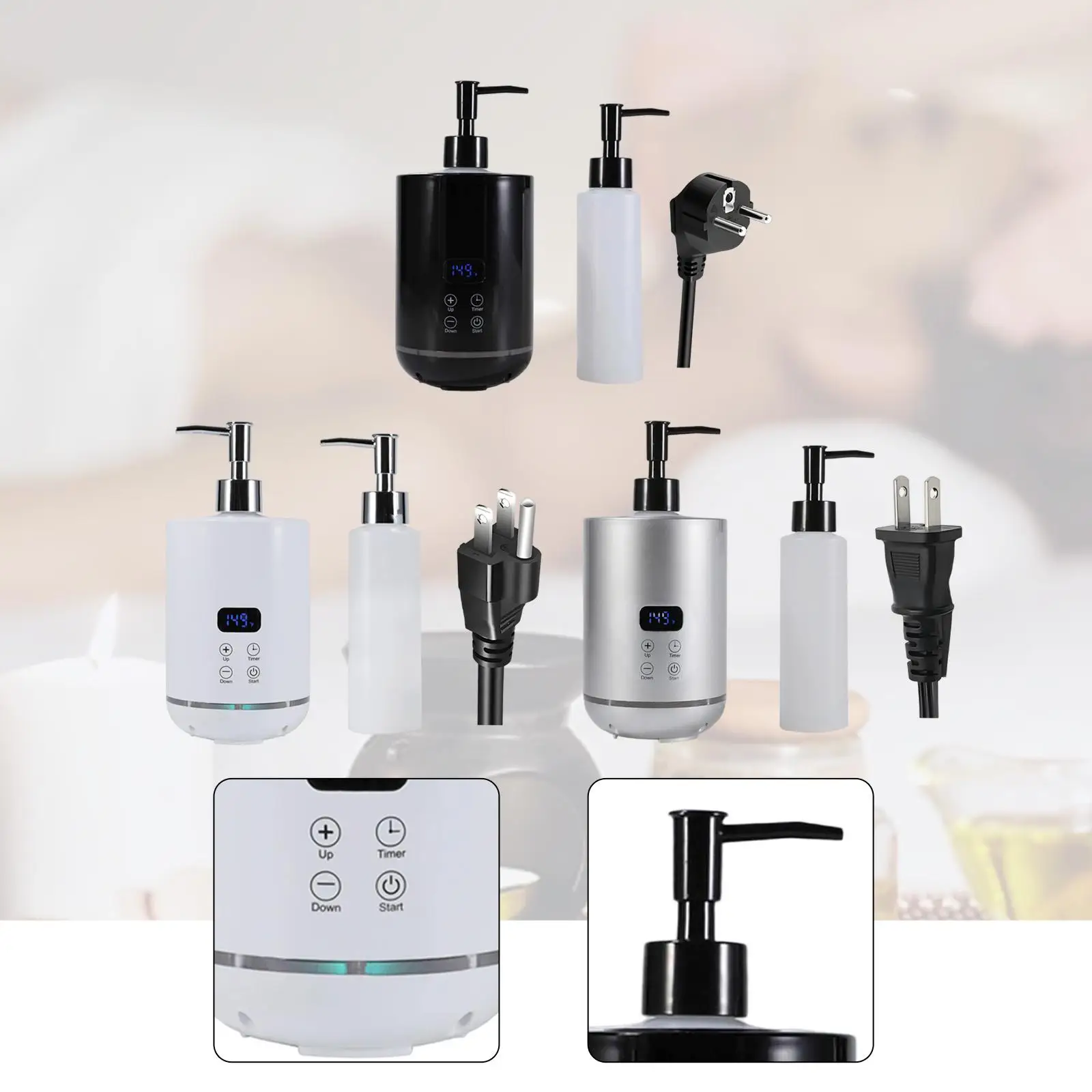 

Подогреватель для массажного масла, лосьонов и кремов, многофункциональный, с регулируемой температурой, для СПА и парикмахерских, подарочный набор