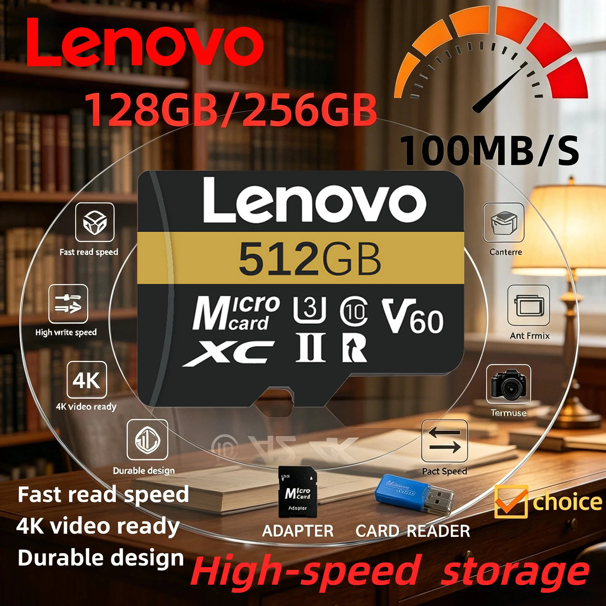 Карта-памяти-lenovo-extreme-pro-v30-u3-sd-128-ГБ-256-ГБ-512-ГБ-высокоскоростная-карта-micro-tf-sd-для-телефона-камеры-дрона-dji