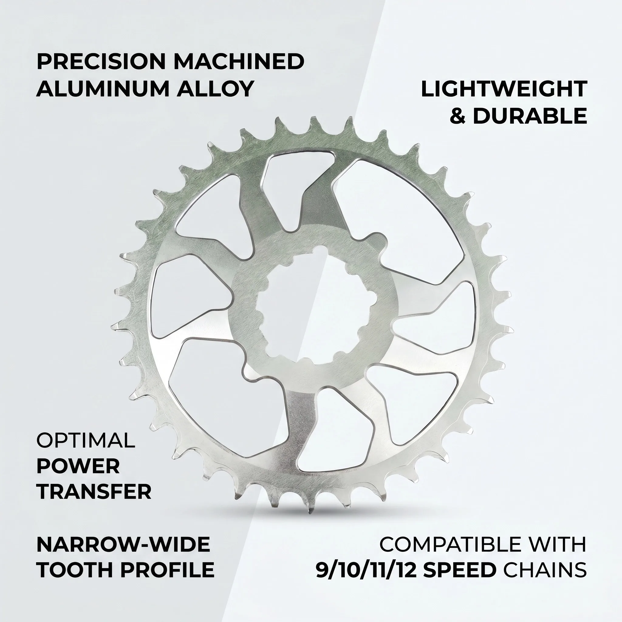 EVOSID Mountain Bicycle Chainring 30T MTB Bike Chainwheel 32-38T MTB Single Chainring  8-12S Bike Crown Ultralight Chairing DH