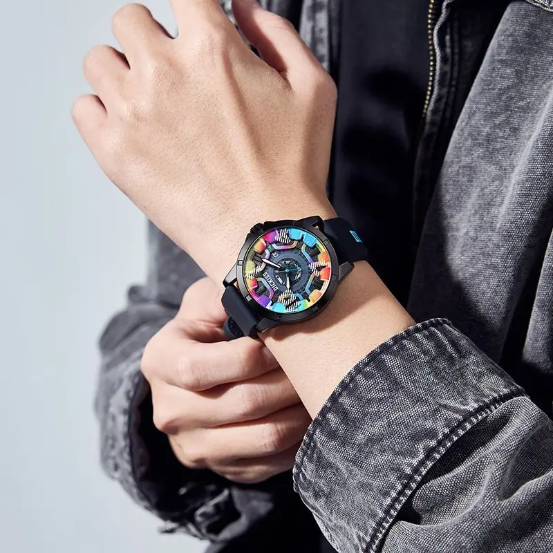 Dickies Fashion Trend Watch Colorful Dial Student Silicone Quartz Watch Luminous CL645