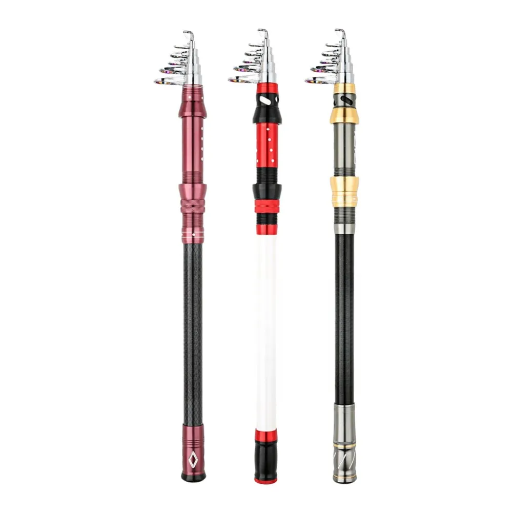 

Удочка телескопическая для морской рыбалки, карбоновая, для серфкастинга и береговой ловли, 1.8-2.4м, 1 шт.