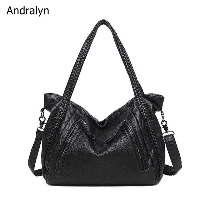 

Soft Leather Large Capacity Tote Women's Shoulder Handbags Bucket Bag Ladies Purses Crossbody Bags for Women