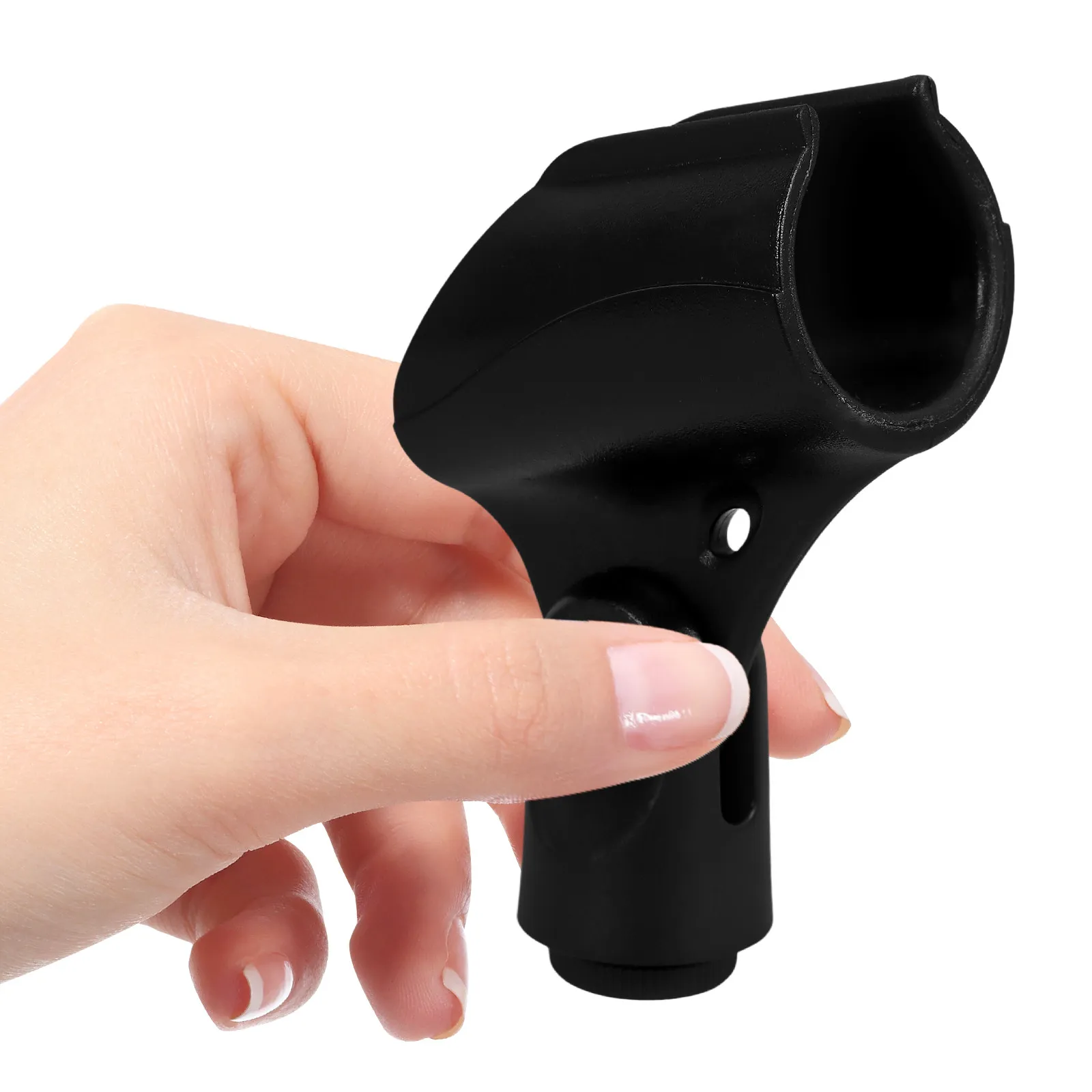 Microphone Clip Holder Plastic Mic Clamp U-Shaped Threaded Design for Wired Wireless Mics 28.5-45Mm Size Range Shake-Proof