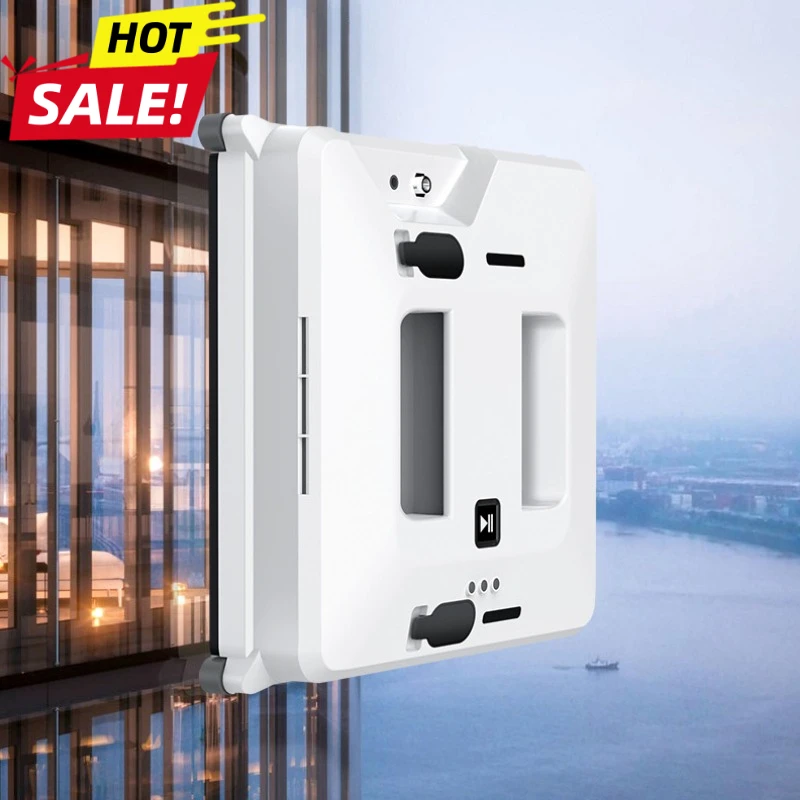 

Window Washer Robot Dual Water Spray Remote Control Electric Glass Cleaner for High-rise Window Outside Anti-falling Smart Home