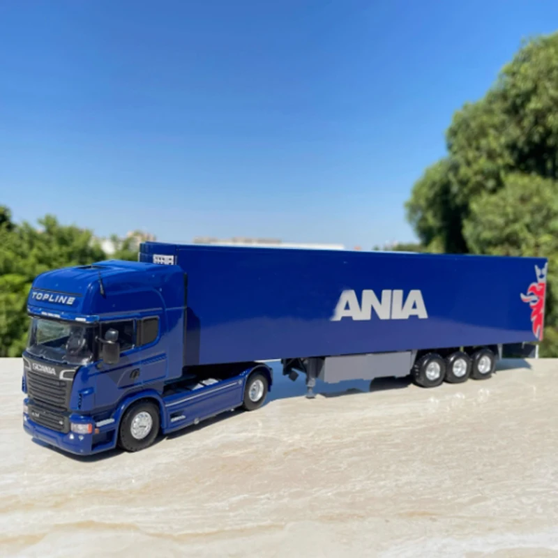 السائبة لا صندوق 1:50 مقياس الثقيلة شاحنة جرار سبيكة محاكاة نموذج مجموعة ثابتة زينت عطلة لعبة هدية تذكارية #4