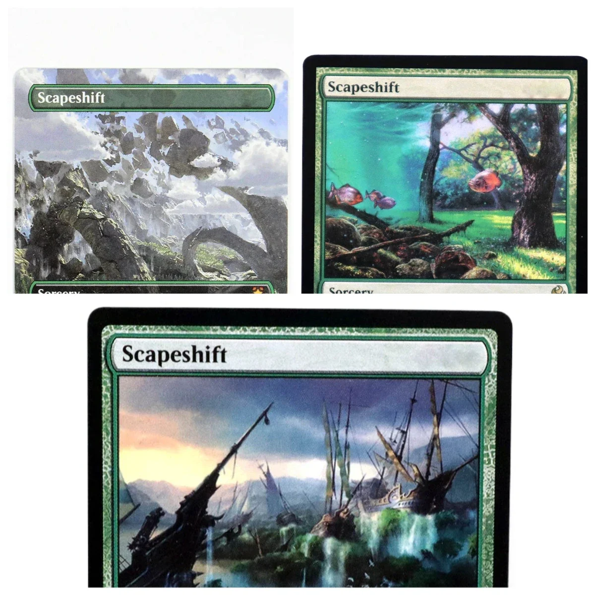 

Scapeshift Foil/Holo TCG Magical Proxy Black Top Quality Proxy Playing Cards Gathering Board Game Trading Cards
