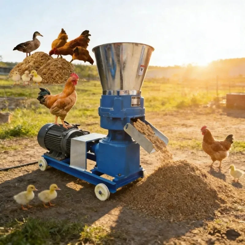 

High Productivity New Farm Use Feed Machine Pellet Mill With Flat Die For Livestock (Pig Horse Cattle Sheep)