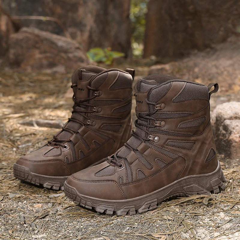 Men's Work Shoes And Safety Shoes Brand Large Size 47 Man Outdoor Winter Snow Boots With Fur Casual Sneaker Field Training Shoe