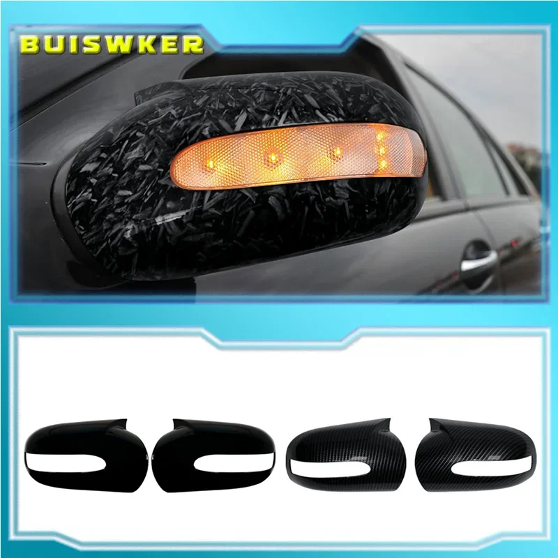 Mirror Cover Sticker Easy Installation Black For Mercedes-Benz E,C-Class W211 W203 2001-2007 Automotive Accessories