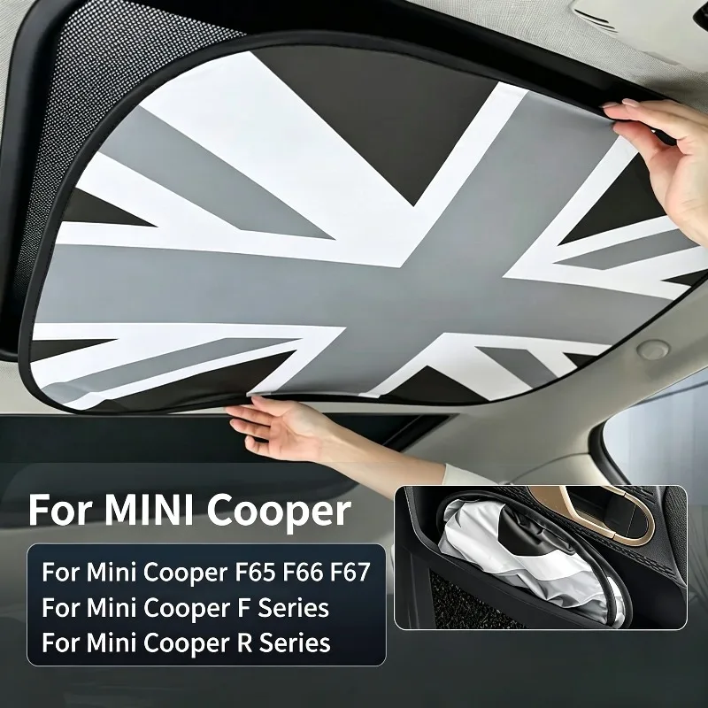 For Mini Cooper F56 F60 F55 R56 R60 F65 F66 Car Sunroof Sunshade Cover Sunscreen Protector UV Heat Isolate Foldable Accessories