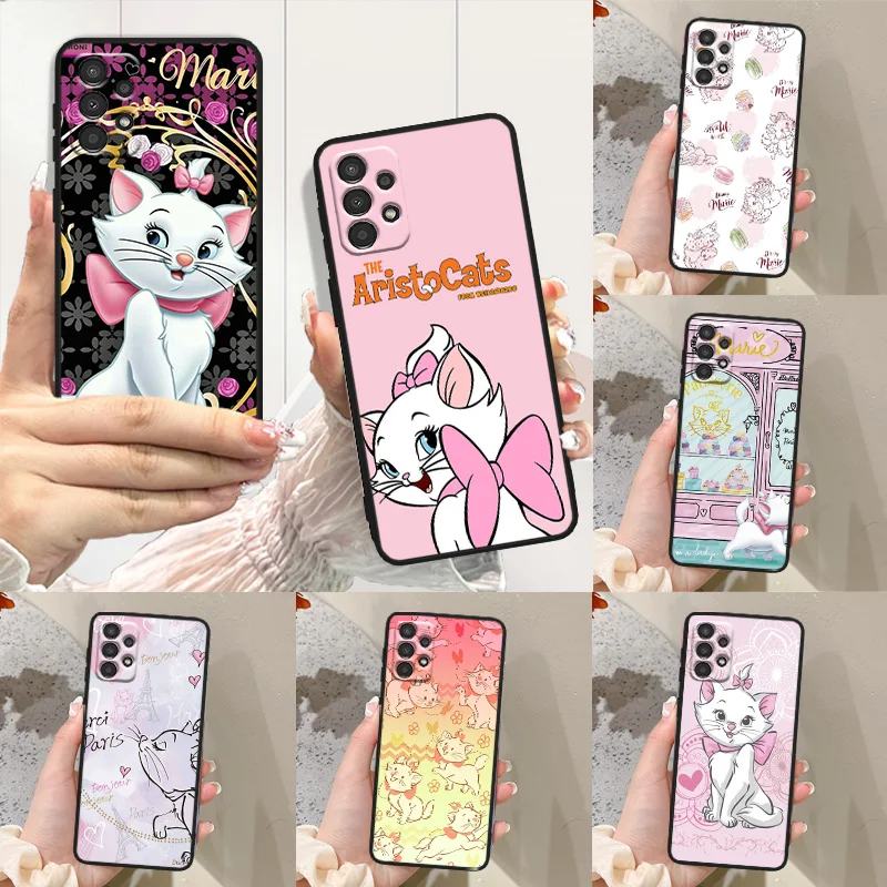 The Aristocats Black Phone Case For Samsung Note 8 9 10 20 Plus Lite Ultra M14 30 32 53 54 60 62 80 S Funda Soft Cover Shell