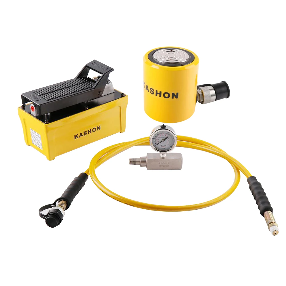 

уникальный SCL201FP, 201 KN, ход 45 мм, гидравлический цилиндр низкой высоты и комплект ножного насоса