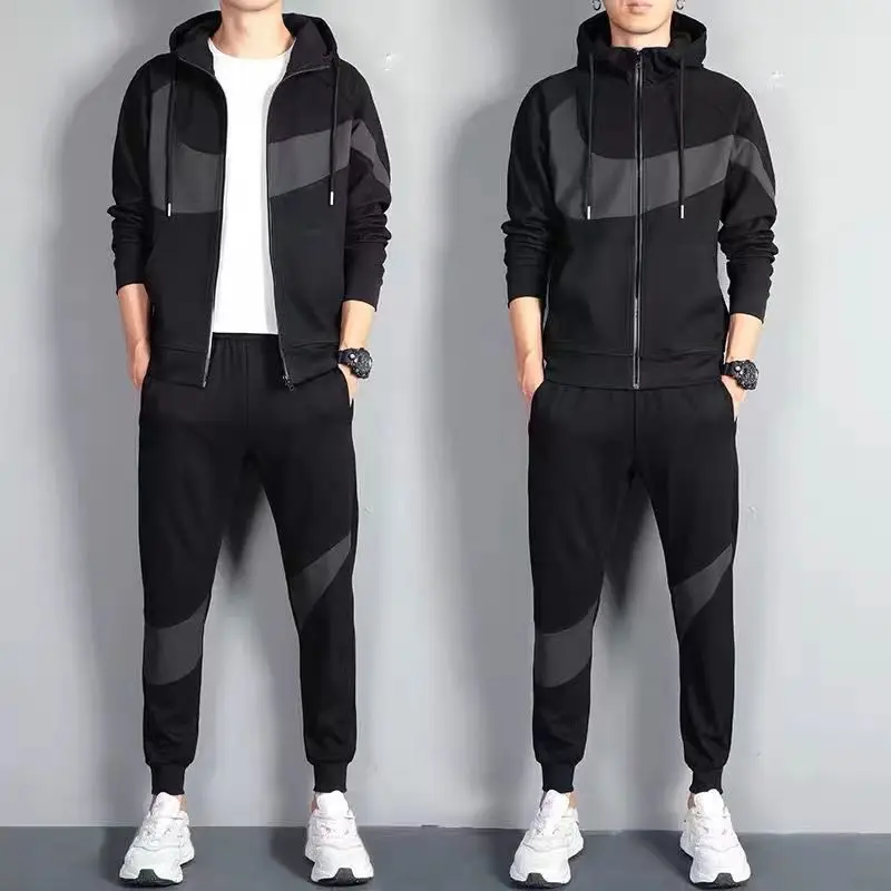 Sports Suit Men's Spring and Autumn Loose Large Size Casual Running Trend Suit