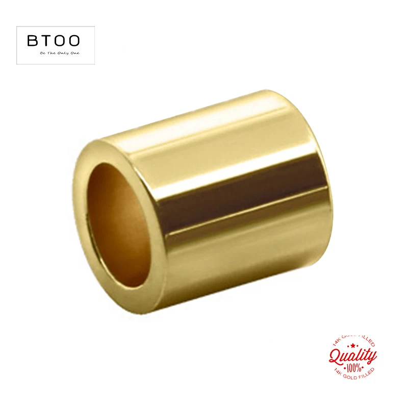 14K Gold Filled Straight Cut Tube Beads Tube Spacer Beads do tworzenia biżuterii Akcesoria do majsterkowania Odporna na zniekształcenia biżuteria