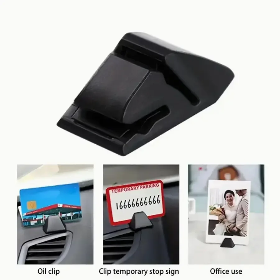 1pc portable parking card clip, car quick clip bracket, suitable for car clips such as cards, data cables, receipts, and car int