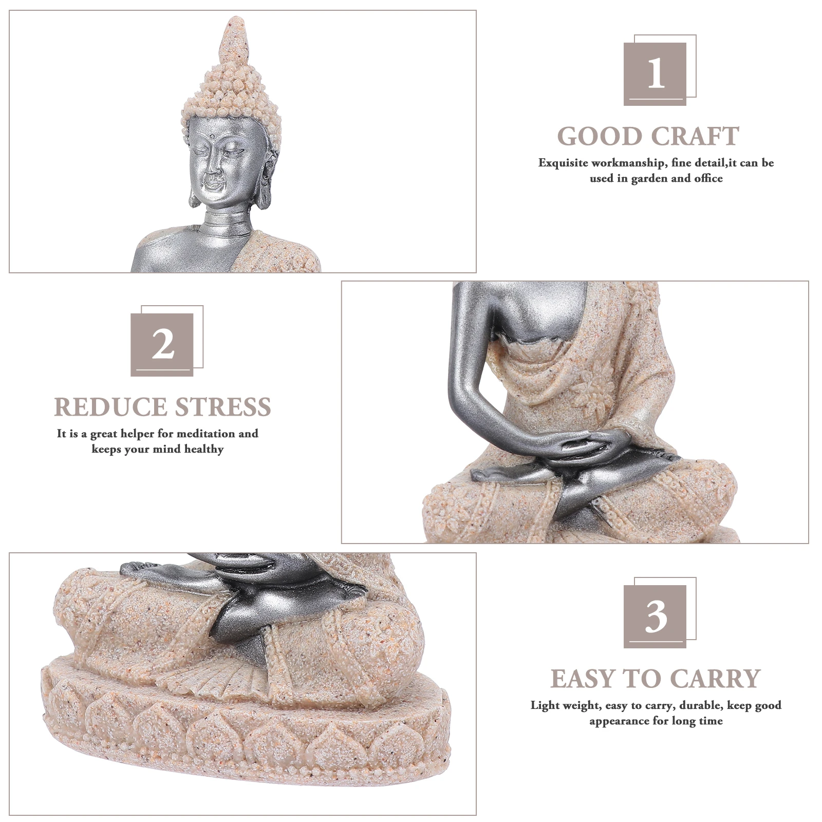 

Buddha Statue Fish Tank Ornaments Aquarium Decor Environmental Protection Pet Landscape Design Miniature Sculptures