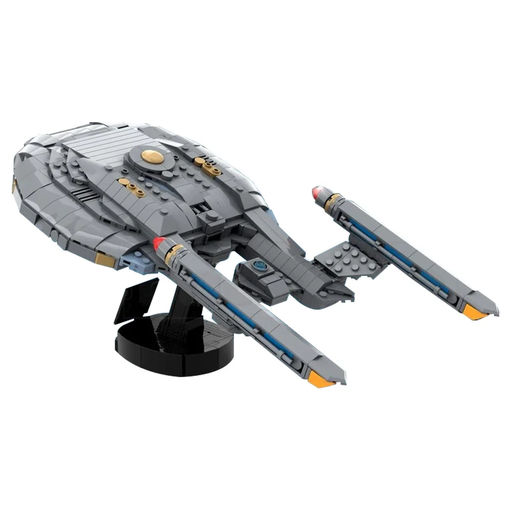 

Gobricks MOC USS Enterprise Spaceship Building Blocks Model Space Movie USS Enterprise NX-01 Spaceship Bricks Assembly Toys Gift