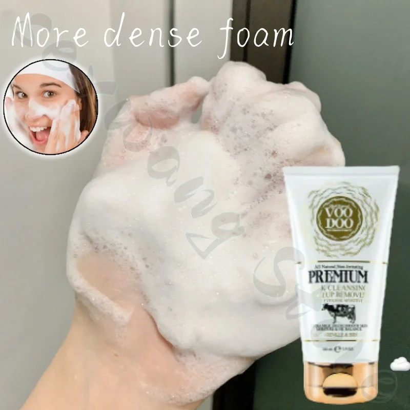 Pianka głęboko oczyszczająca i gęste ulepszenie porów zaskórników, demakijaż, nawilżenie i oczyszczanie twarzy dla mężczyzn i kobiet