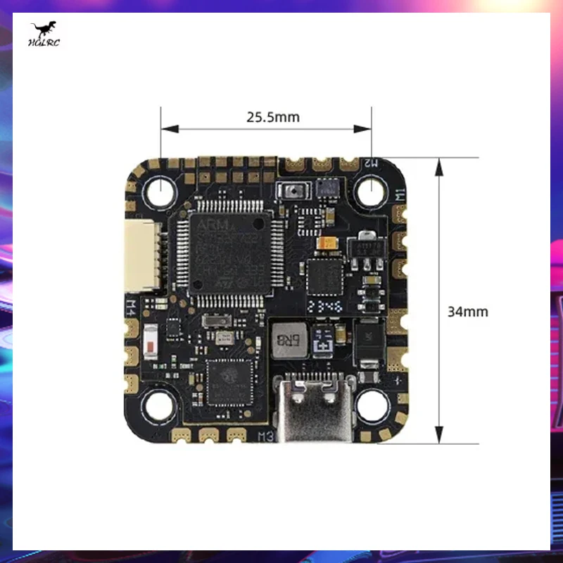 HGLRC SPECTER 25A AIO 3-6S Flugcontroller MPU6000 Gyro Kabelloses Bluetooth Parameter-Einstellung für RC FPV Freestyle UAV-Teile