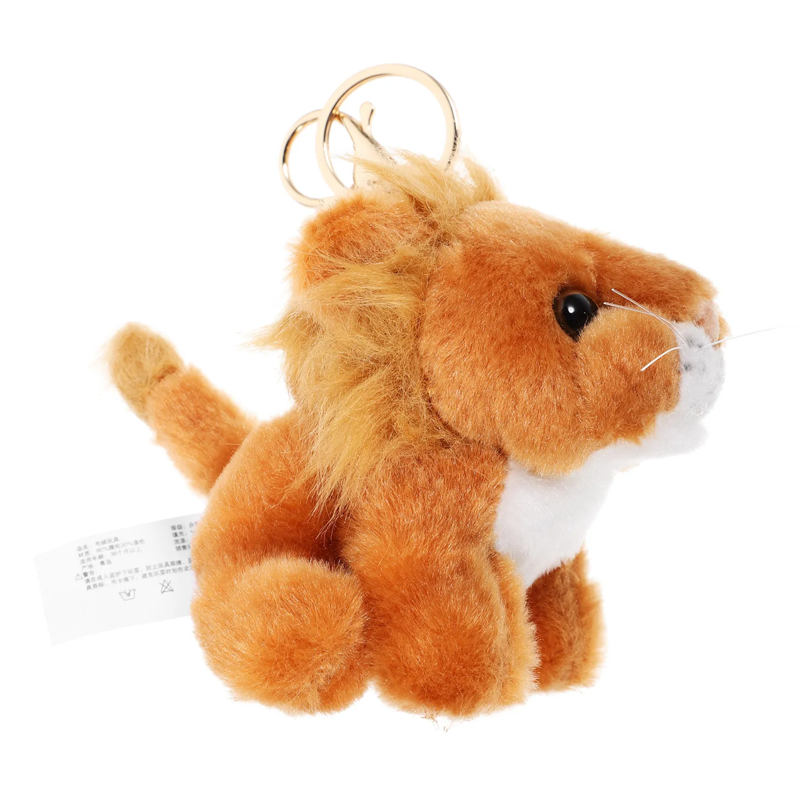 

Lion Keychain Aesthetic Design Cute Animal Pendant Strong Zinc Alloy Lightweight Bag Charm for Handbag Backpack Car Keys