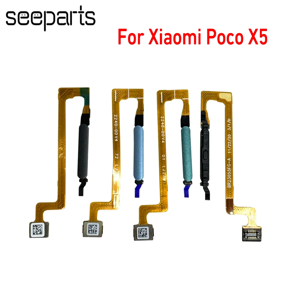 

Touch ID Fingerprint Sensor Home Menu Button Flex For Xiaomi Poco X5 22111317PG 22111317PI Fingerprint Flex Cable