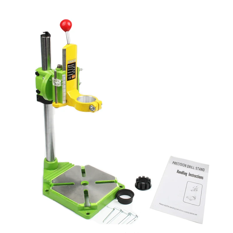 Soporte de prensa de taladro eléctrico, mesa para taladros, abrazadera de banco de trabajo para taladrar, pinza de 35, 43mm, 0, 90 grados, verde,