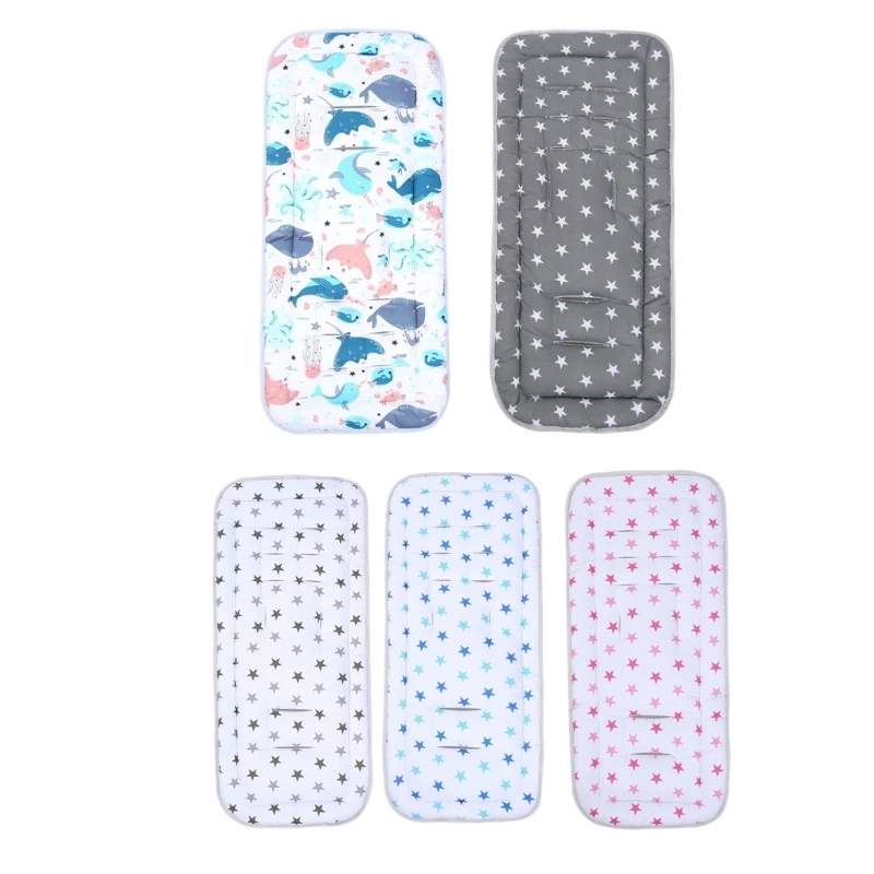 

Baby Pad Liner for Stroller Breathable Cotton Baby Cart Stroller Cushion