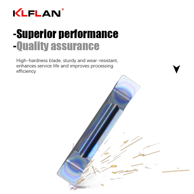 إدراجات خاصة من الفولاذ المقسى نانو أزرق GrooveCNC قطع وحز إدراجات MGMN MRMN MGGN إدراجات قوس مشطوفة عالية الصلابة #3