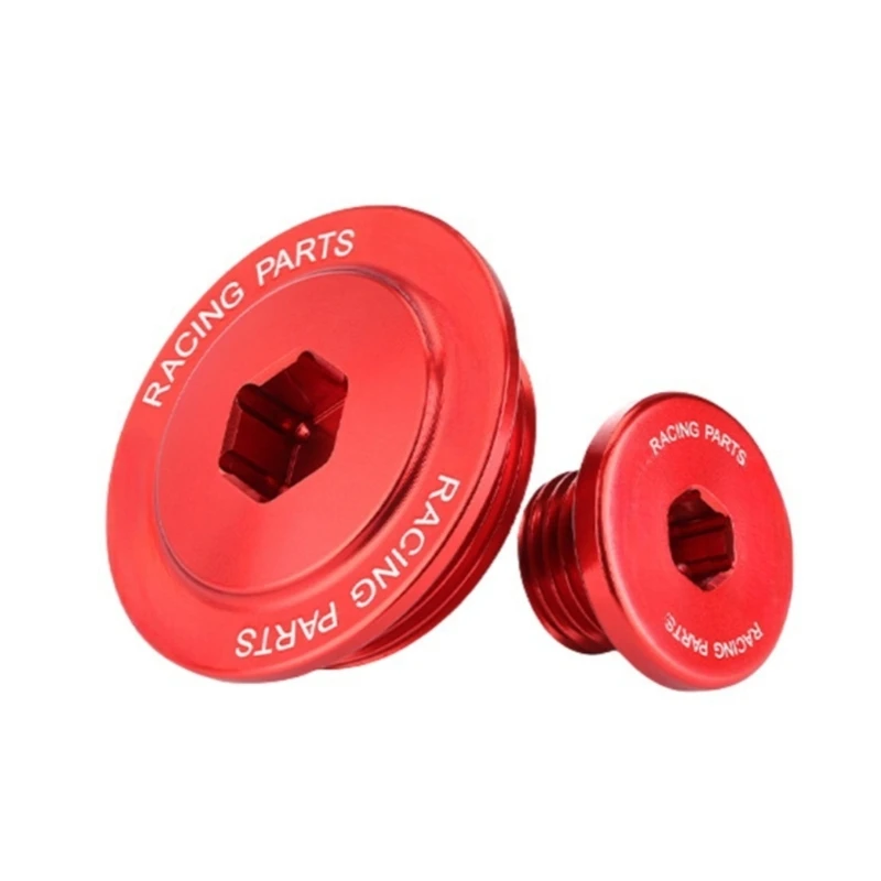 87HE Motorcycle ATVs Oil Filler Drain Plug Caps Cover For CRF450R XR650L XR250R Model