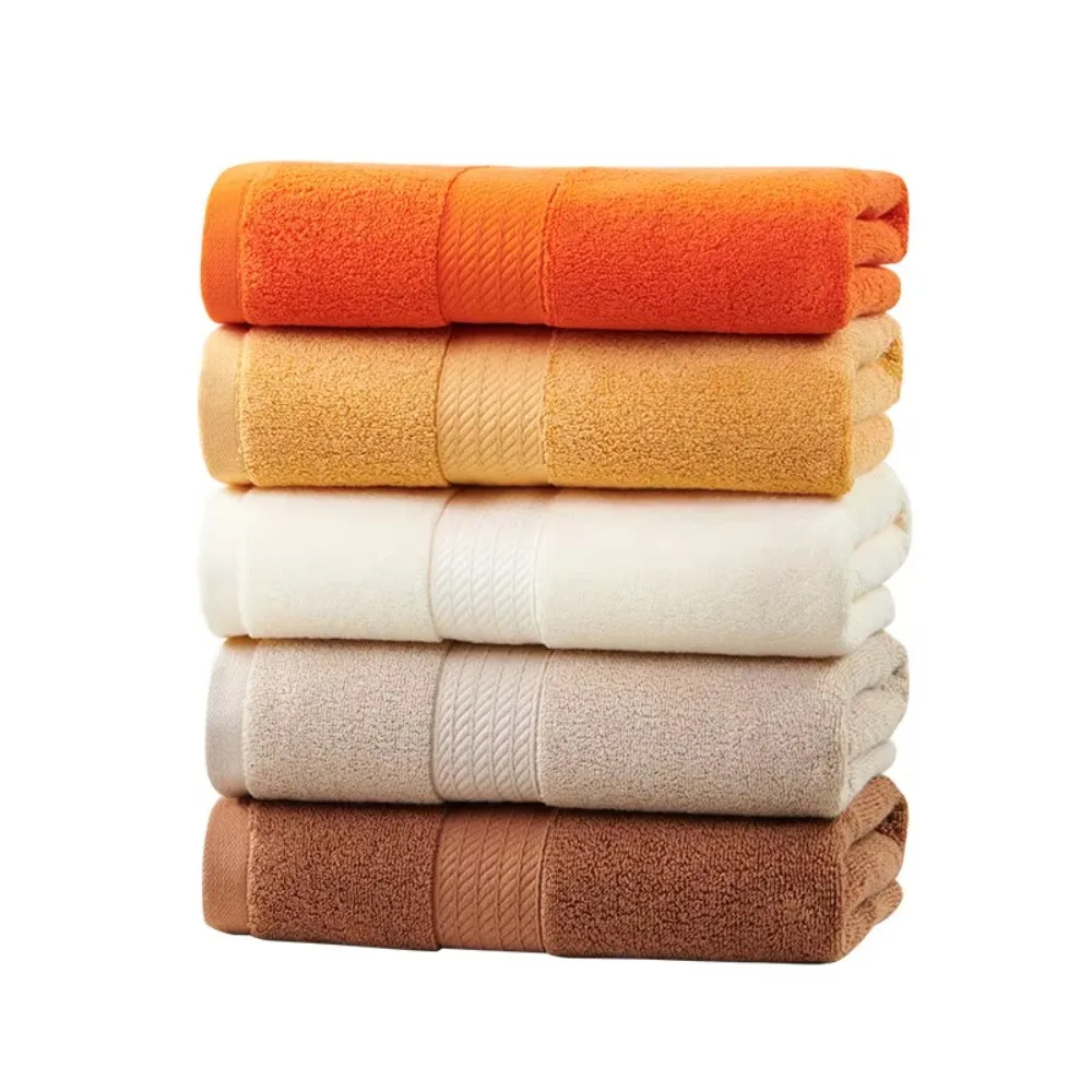 1/2PCS Pure Cotton Bath Towels 50x100cm Quick-Drying Absorbent Face And Hand Towels for Bathroom Home Textiles