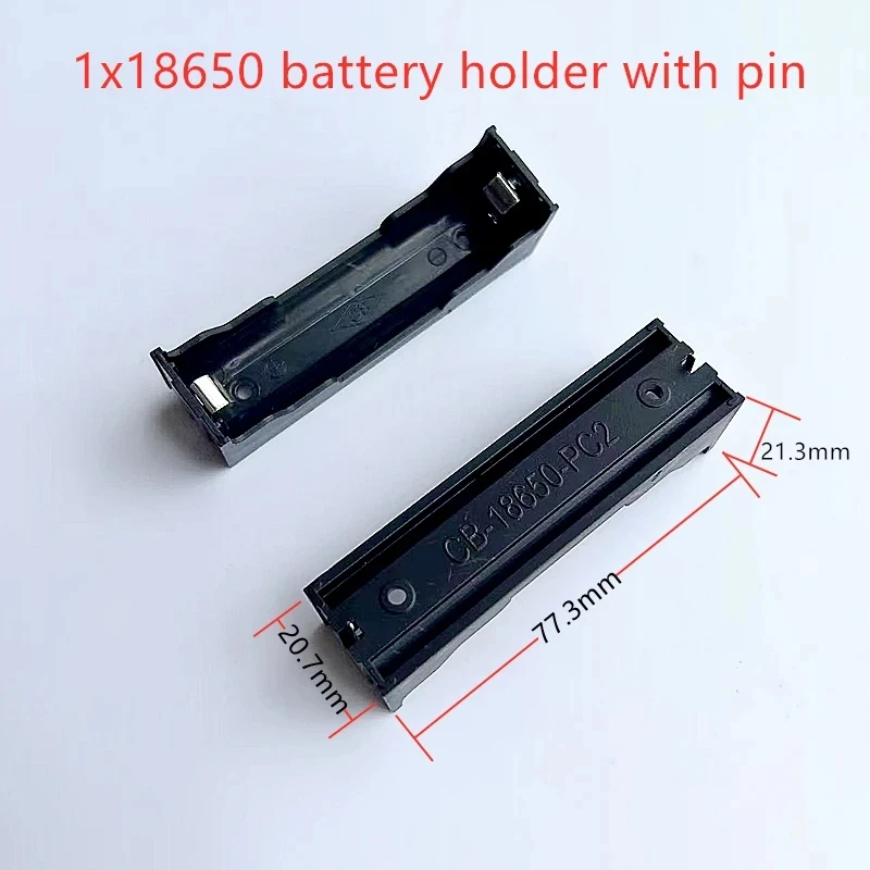 2/5PCS 18650 Battery Box 1/2/3/4X SMD Battery Holder With Pin Flame Retardant  Can Be Connected In Series And Parallel