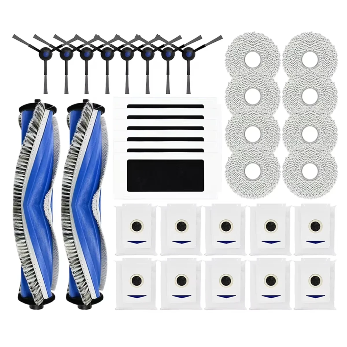 A20m para debot t30 pro omni/t30 omni/m12 pro + peças de aspirador de pó principal escova lateral filtro mop pano saco pó