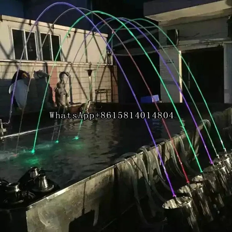 1pc Special Laminar Jumping Jets Music Water Rainbow Fountain With LED Lights