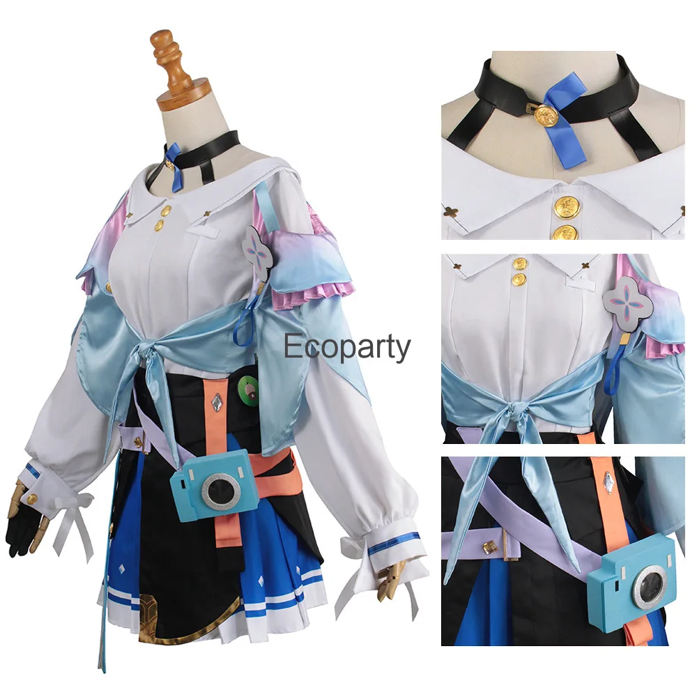 Halloween Costume Wrecking Star Dome Railroad Game Cosplay Costumes Wig Full Set Performance Clothing For Women's Dress