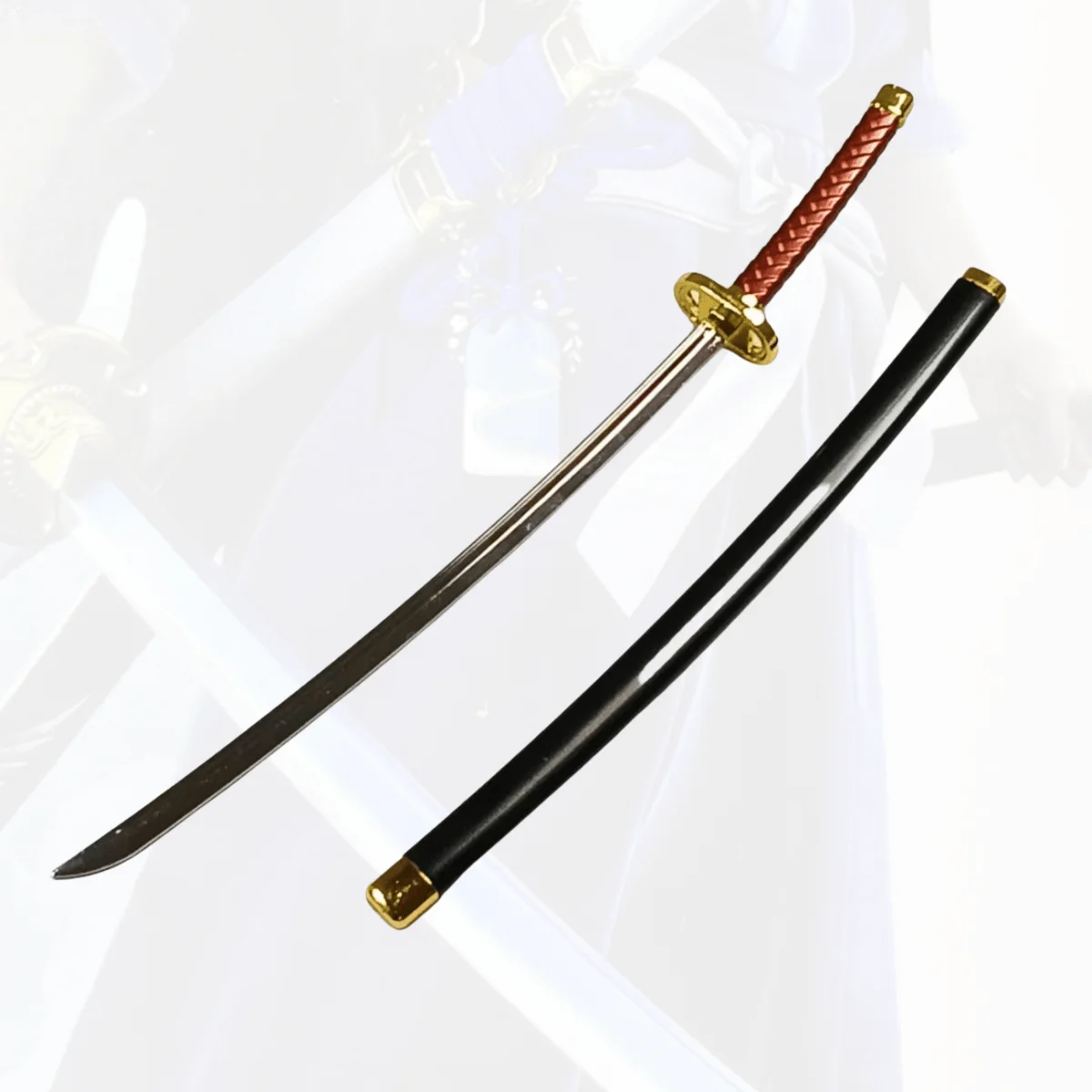 Épée Katana en métal Jujutsu Kaisen Yuta, 9.8 pouces, Katana japonais Original, sabre de samouraï, couteau Ninja, accessoires de Cosplay, jouet accessoire