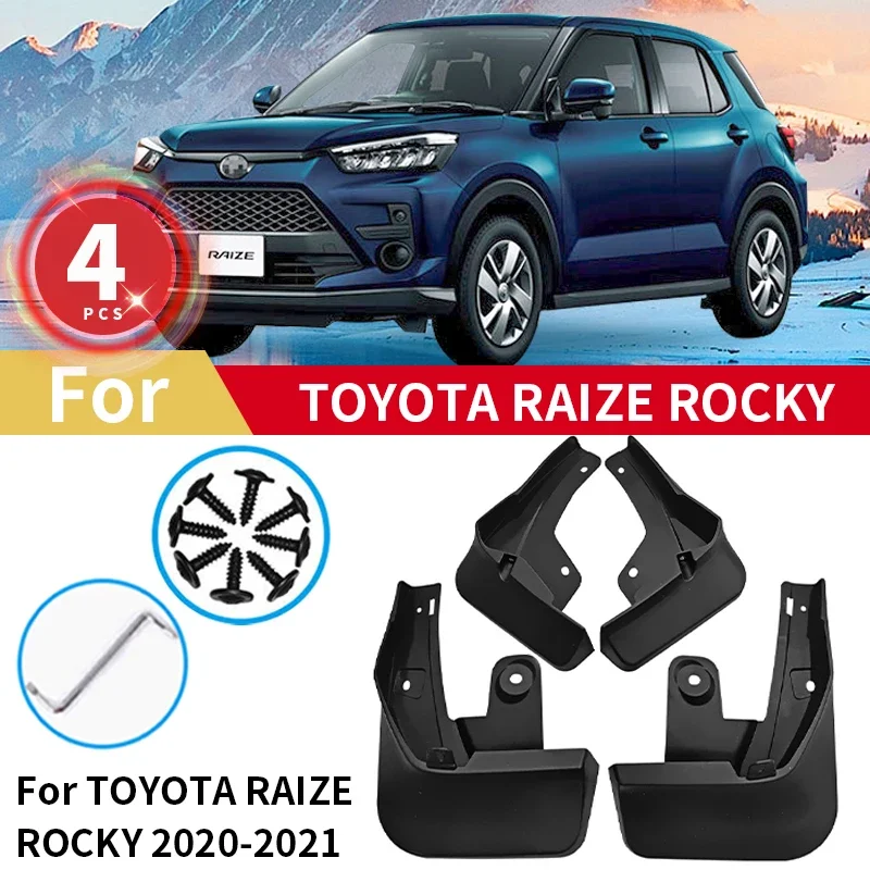 

Mudguards For For Toyota Raize Rocky GR 2020 2021 2022 Rear Wheel Mud Flaps Car Accessories Splash Guards Mud Fenders Mudflaps