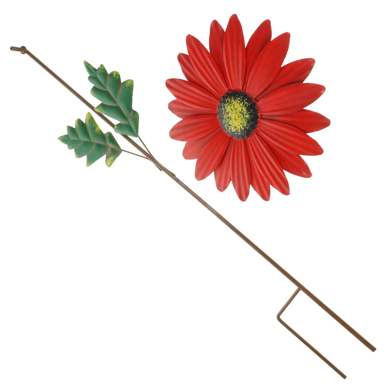 

Iron Flower Red Color Spring Lawn Sign Yard Decorations Outdoor Garden Patio Metal Flowers Spring Outdoor Decor Stakes