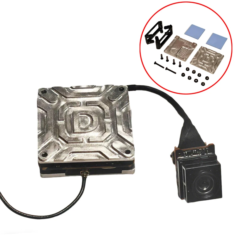 1Set For DJI O4 Lite Air Unit Heat Sink Kit Aluminum Alloy Cooling Component Avoid Overheating Prolong Standby Time Modification
