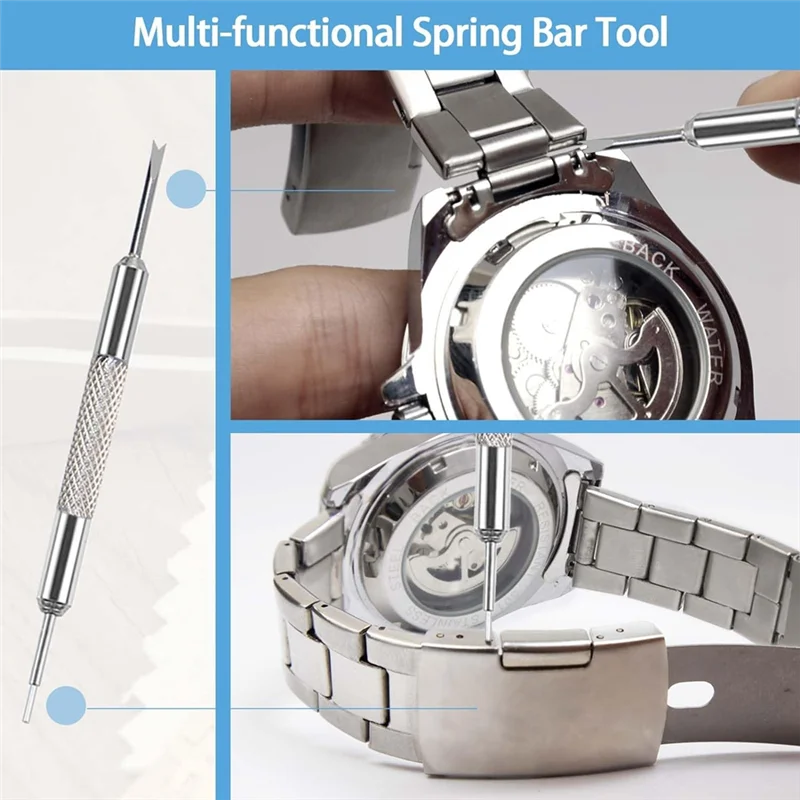 

A53Q-26Pcs Watch Battery Replacement Tool Kit Watch Repair Set Kit Watch Back Remover Tool, Watch Case Opening Pry
